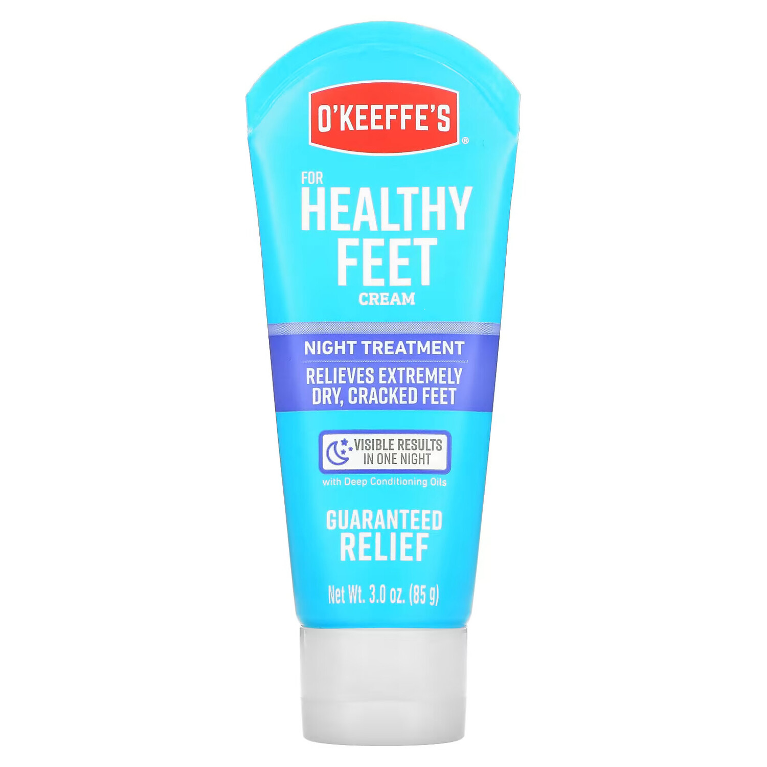 

O'Keeffe's, Healthy Feet, Ночное средство, крем для ног, 3,0 унции (85 г)