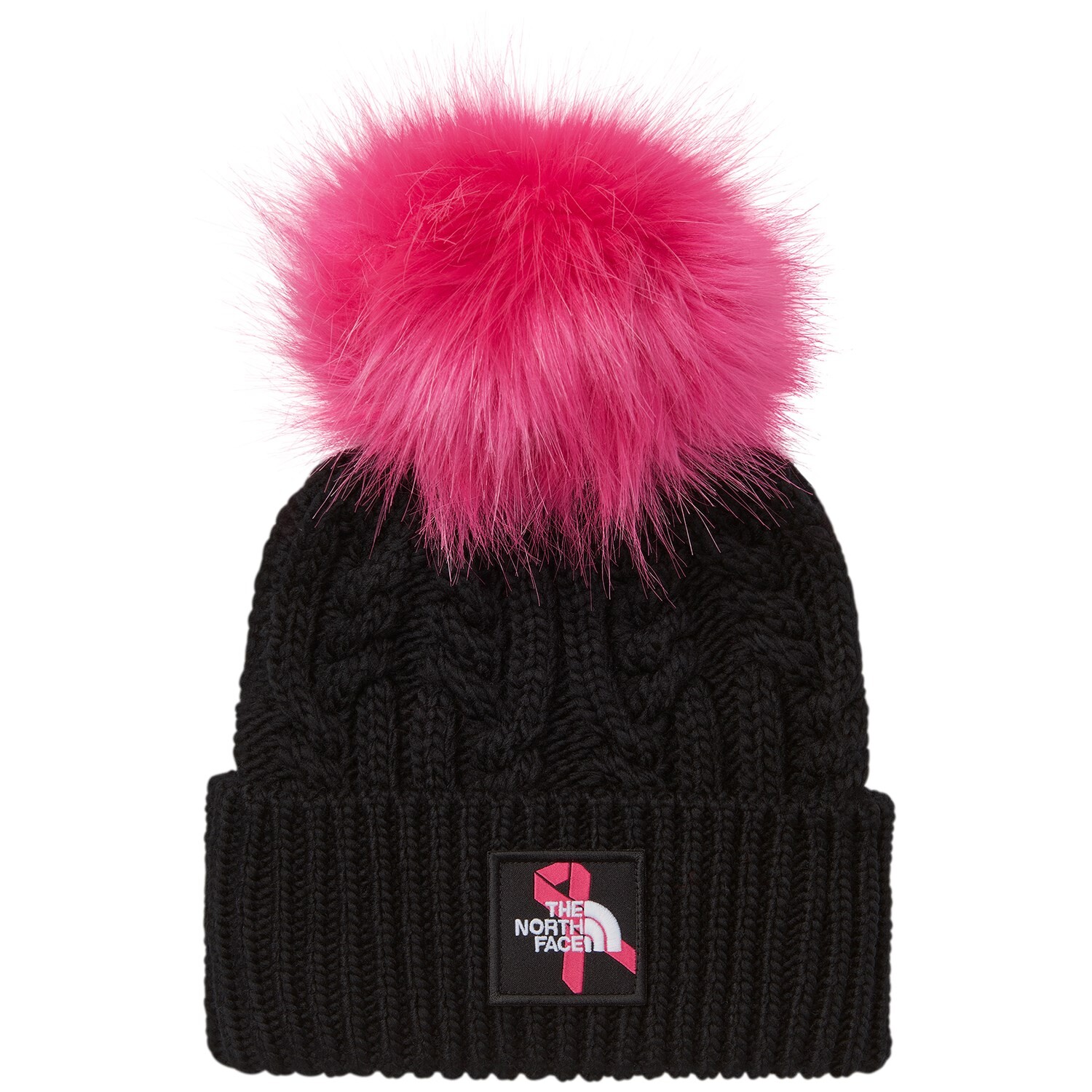

Шапка The North Face Oh Mega Fur Pom женская, черный