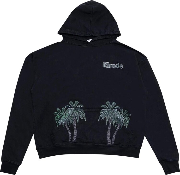 

Худи Rhude Port De Gustavia Hoodie 'Vintage Black', черный