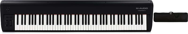 

M-Audio Hammer 88 88-клавишный контроллер клавиатуры в комплекте с Gator G-PG-88 Slim XL Pro-Go Ultimate Gig Сумка для тонких сверхдлинных 88-клавишных клавиатур M-Audio + Gator HAMMER88XUS=1 G-PG-88SLIMXL=1