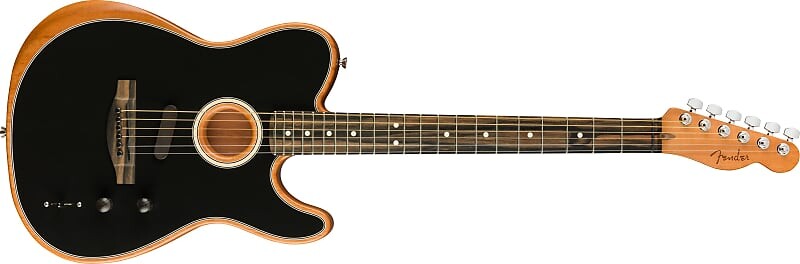 

Fender American Acoustasonic Telecaster, накладка на гриф Ebony, черный American Acoustasonic Telecaster