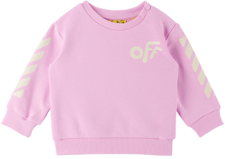 

Детский розовый спортивный костюм с закругленными углами Off-White