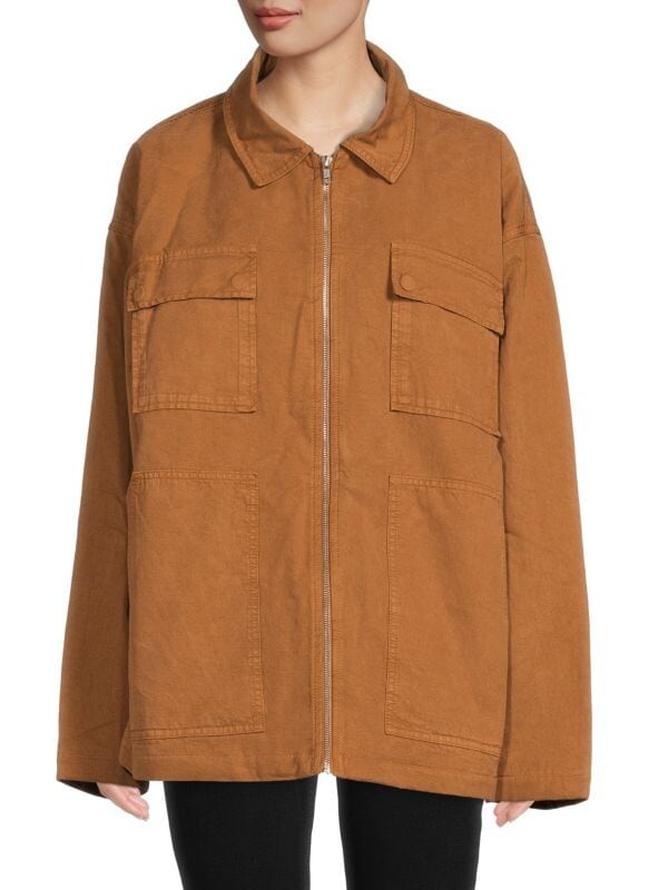 

Куртка GOOD AMERICAN с заниженной линией плеч Сhore, camel
