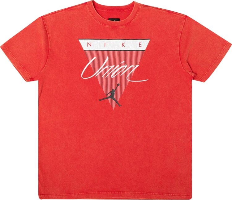 

Футболка Air Jordan x Union NRG Vault Flight Triangle Tee 'Red', красный