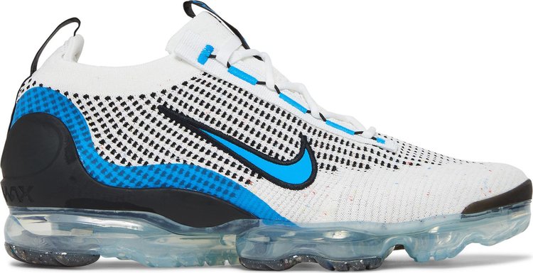 Nike air vapormax sales flyknit white and blue