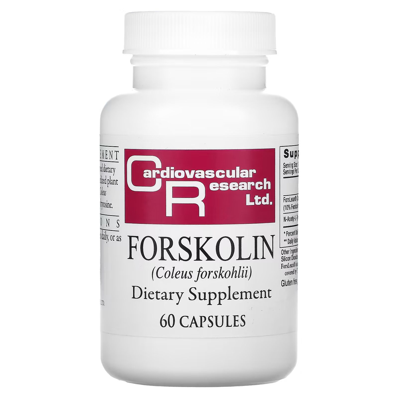Cardiovascular Research, Форсколин, 60 капсул cardiovascular research ферритин 5 мг 60 капсул