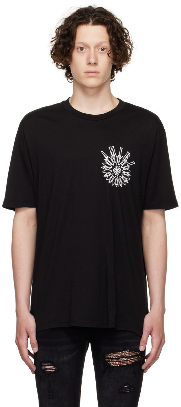 

Черная хлопковая футболка AMIRI