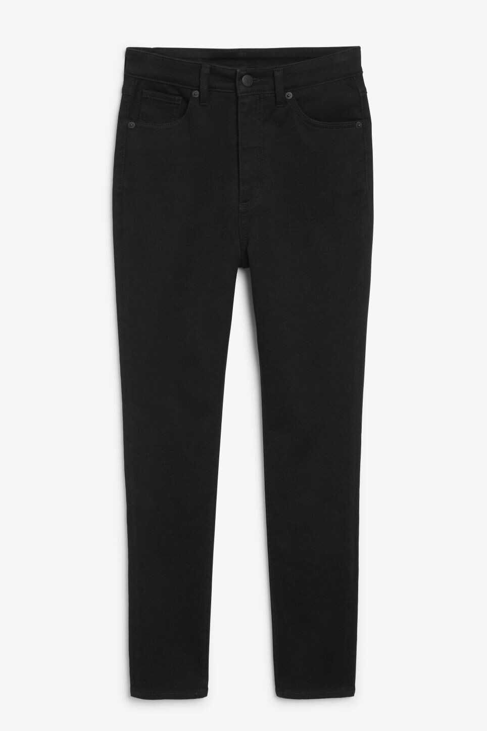 

Укороченные черные джинсы Monki Oki класса люкс, черный