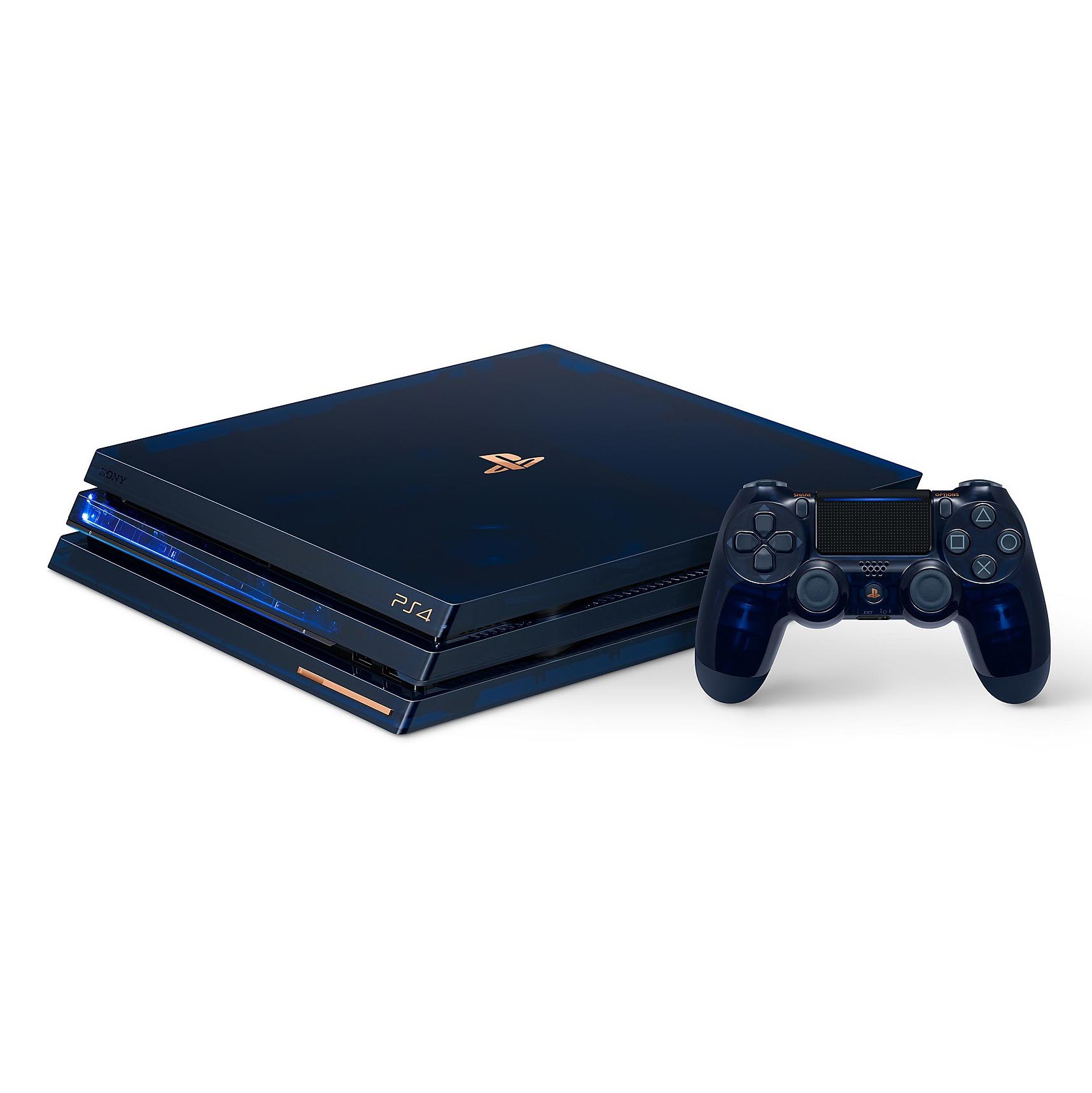 Игровая консоль Sony PlayStation 4 Pro 500 Million Limited Edition, 2 ТБ,  синий – купить с доставкой из-за рубежа через платформу «CDEK.Shopping»