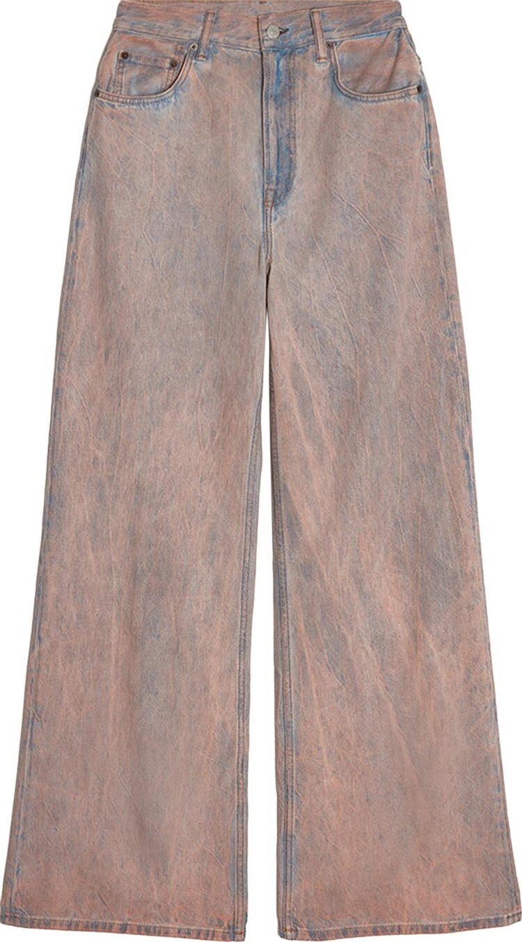 

Брюки Acne Studios Pink Tap Loose Fit Denim Pants 'Light Blue/Pink', разноцветный