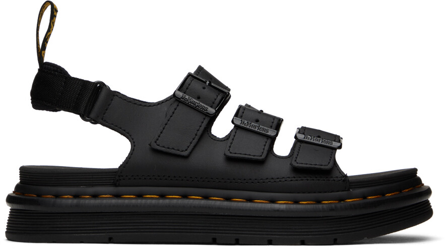 

Черные сандалии Соломан Dr. Martens