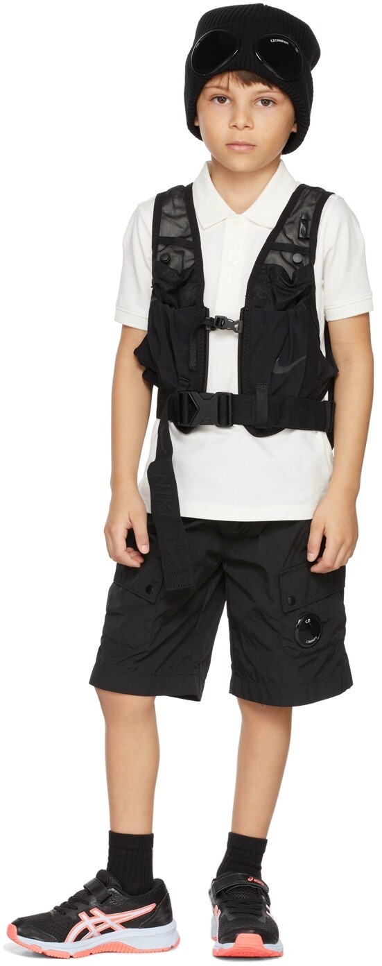 

Детская футболка-поло Off-White из пике с логотипом C.P. Company Kids