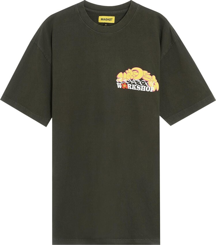 

Футболка Market Random Workshop Tee 'Charcoal', черный