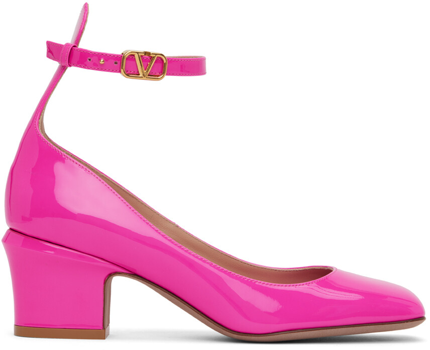 

Розовые туфли на каблуке Tan-Go Valentino Garavani, Розовый