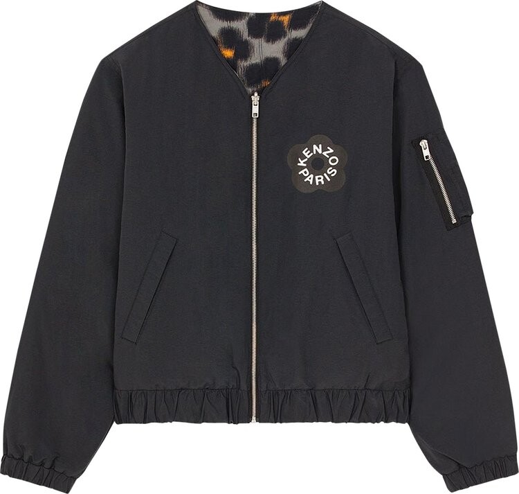 

Бомбер Kenzo Hana Leo Reversible Pad Bomber 'Black', черный