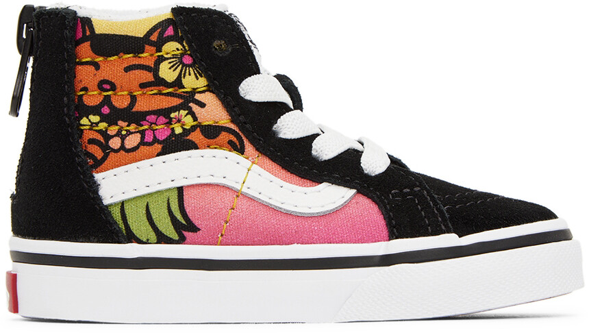 

Детские черные кроссовки на молнии Sk8-Hi Vans