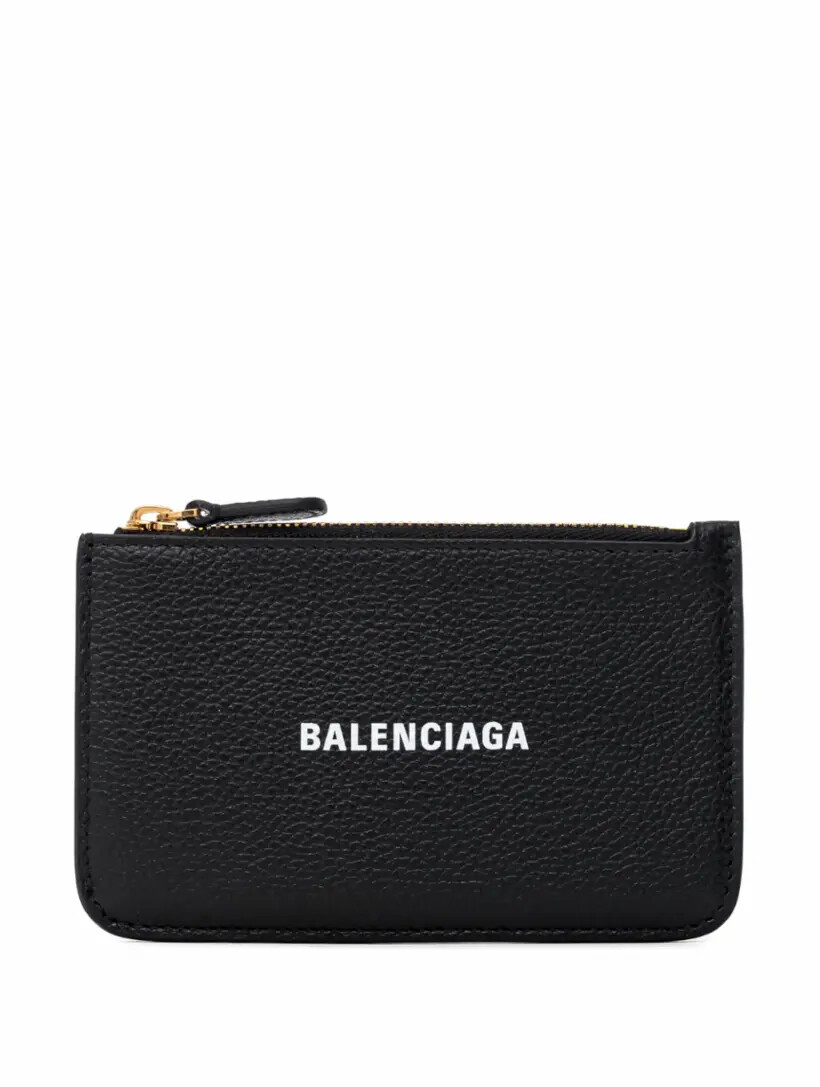 

Кожаная визитница с логотипом Balenciaga