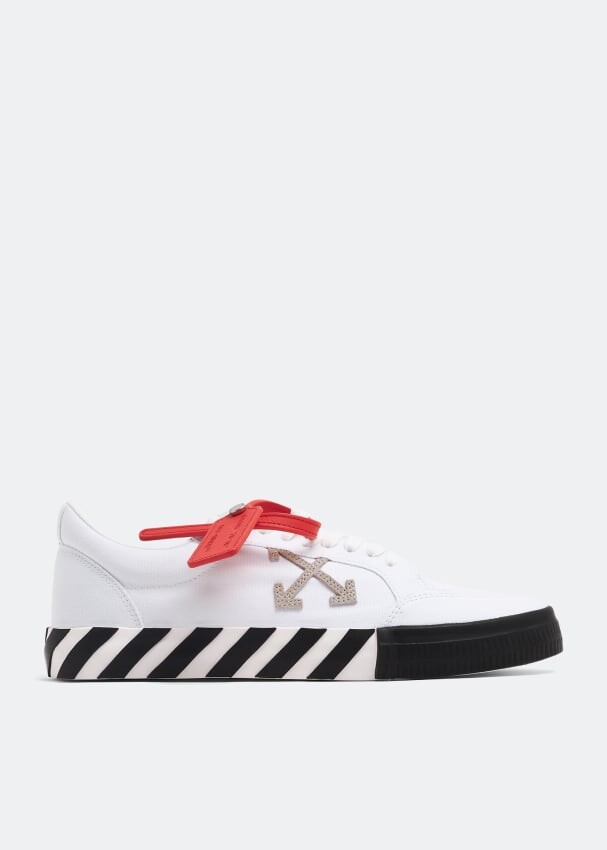 

Кроссовки OFF-WHITE Low Vulcanised sneakers, белый
