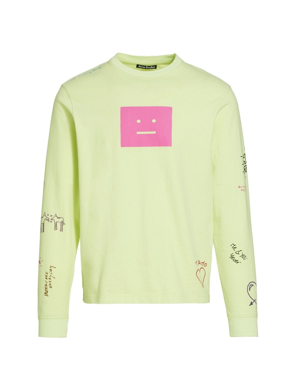 

Футболка Eisen Scribble Acne Studios, зеленый