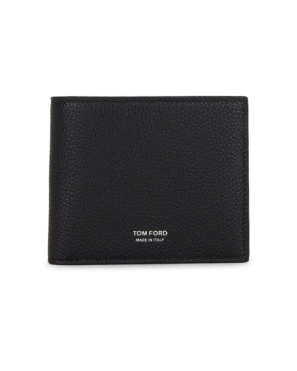 

Кошелек Tom Ford Two Tone Leather Bifold, цвет Black & Lime