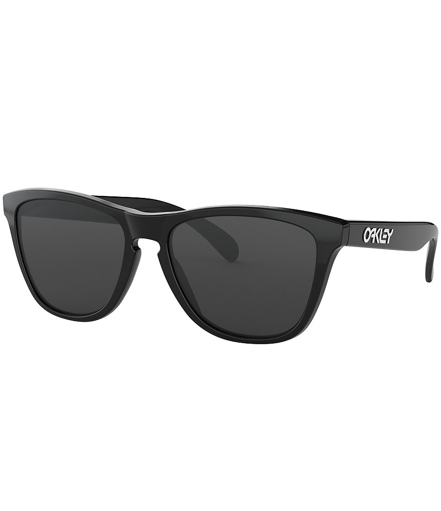 Квадратные солнцезащитные очки Oakley Unisex OO9013 Frogskins 55 мм, черный цена и фото