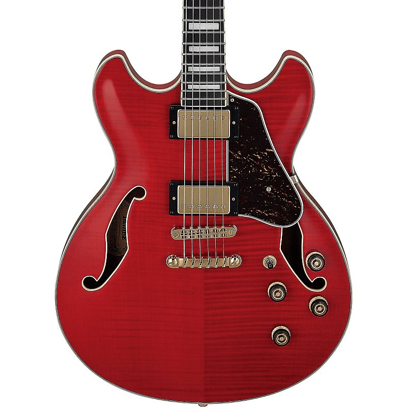 цена Электрогитара Ibanez AS93FM Artcore Expressionist Series Semi-Hollow Body Electric Guitar - Transparent Cherry Red