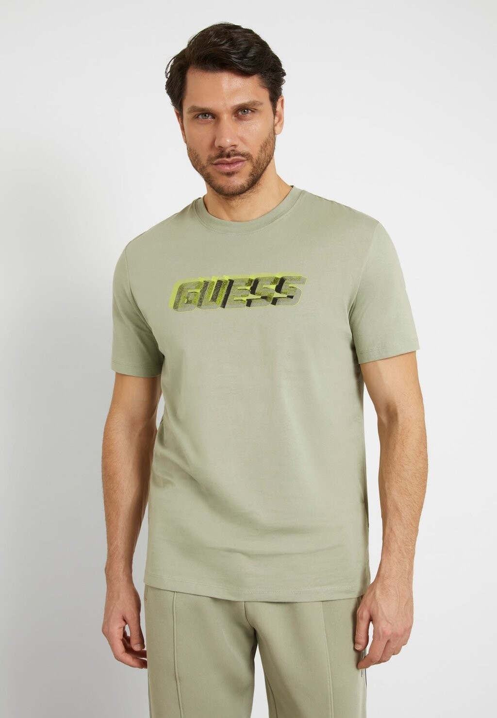

Футболка с принтом FRONT Guess, зеленый