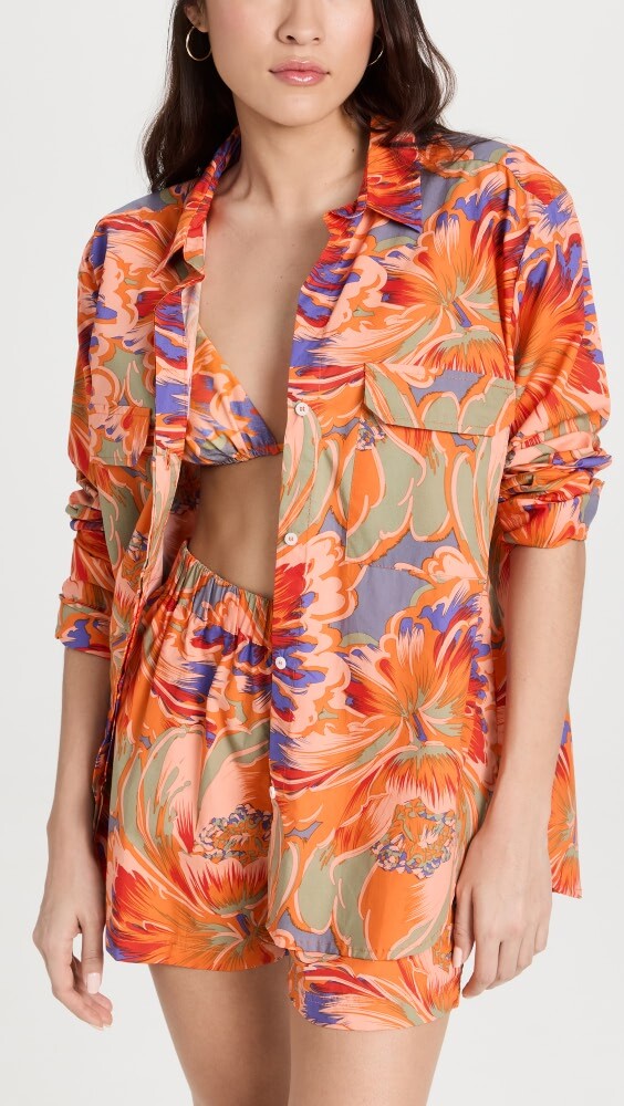 

Рубашка MIKOH Rotuma Button Up Long Sleeve