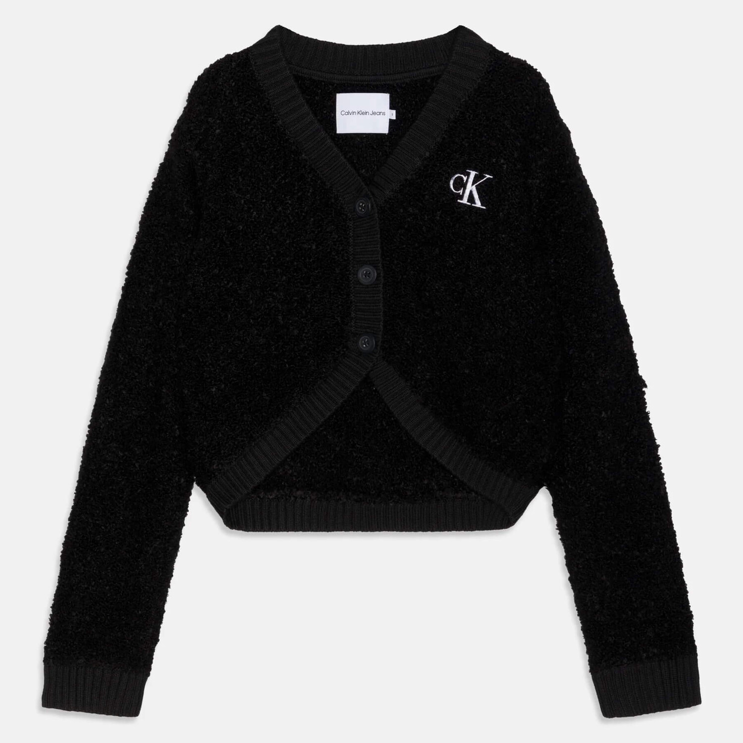 

Кардиган Calvin Klein Jeans Boucle Bubble, черный