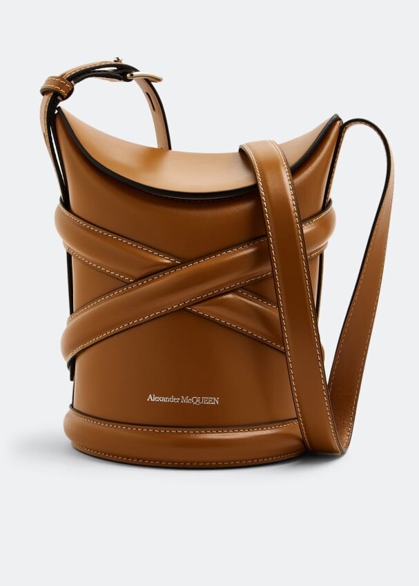 

Сумка ALEXANDER MCQUEEN The Curve shoulder bag, коричневый