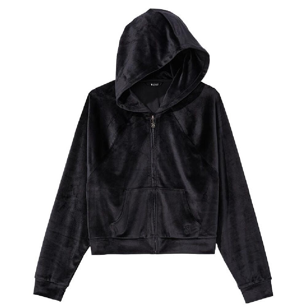 

Худи Victoria's Secret Velour Full-Zip, черный