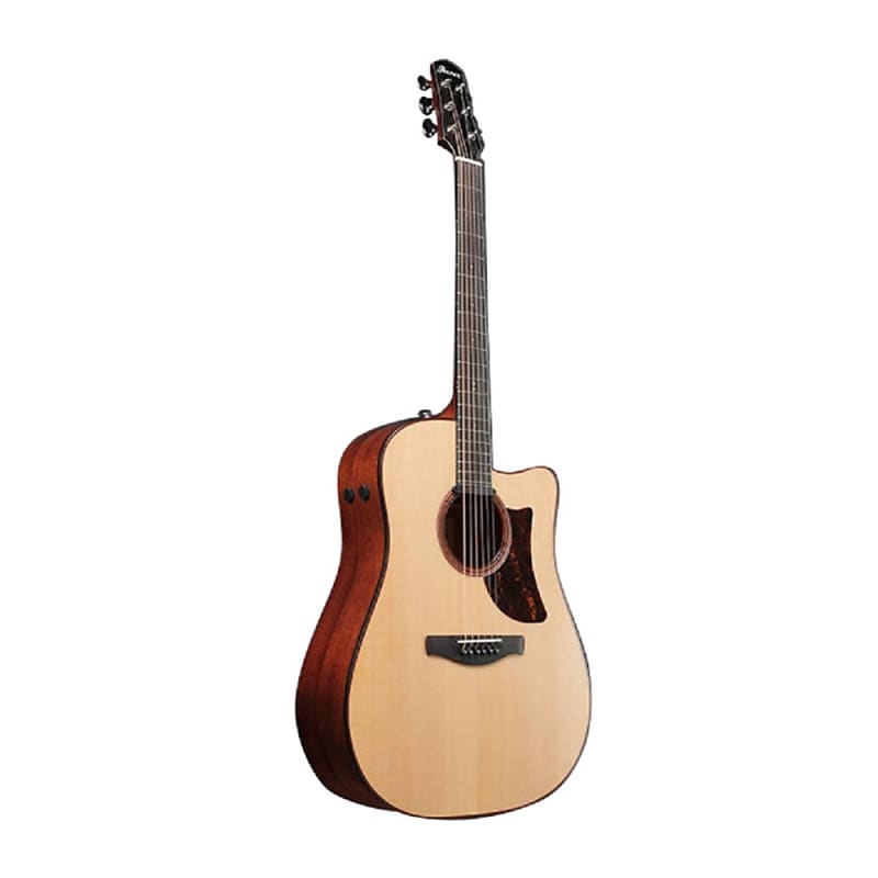 Ibanez AAD300CE 6-String Advanced Acoustic Guitar (Natural Low Gloss) beige buffalo bone guitar pillow slotted nut for 6 string acoustic guitar