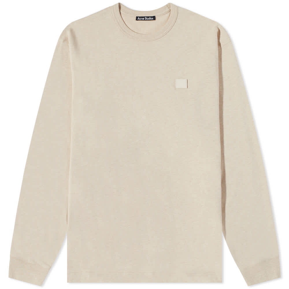 

Футболка Acne Studios Long Sleeve Eisen Face Tee, Серый