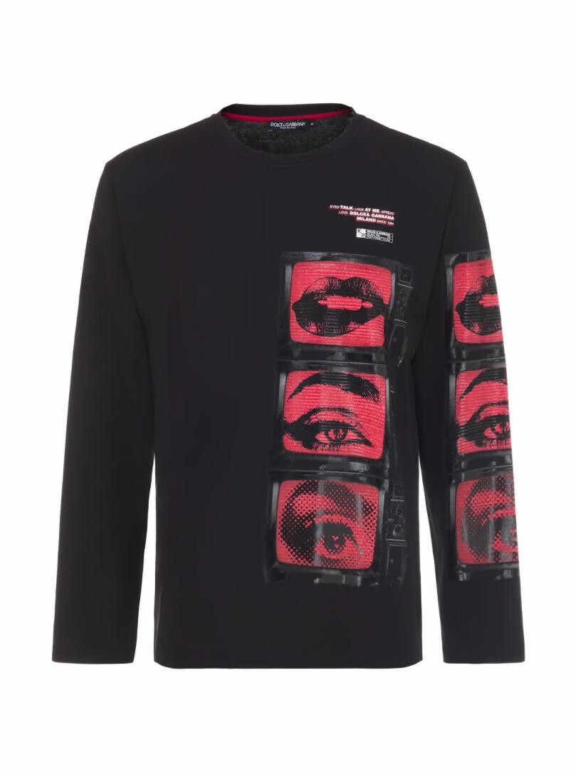 

Лонгслив Animalier Dolce&Gabbana, Черный