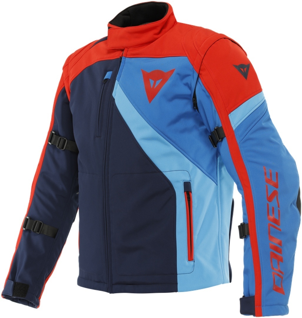 флисовая куртка glacier klim красный темно синий Куртка Dainese Ranch Tex мотоциклетная, темно-синий/светло-синий/красный