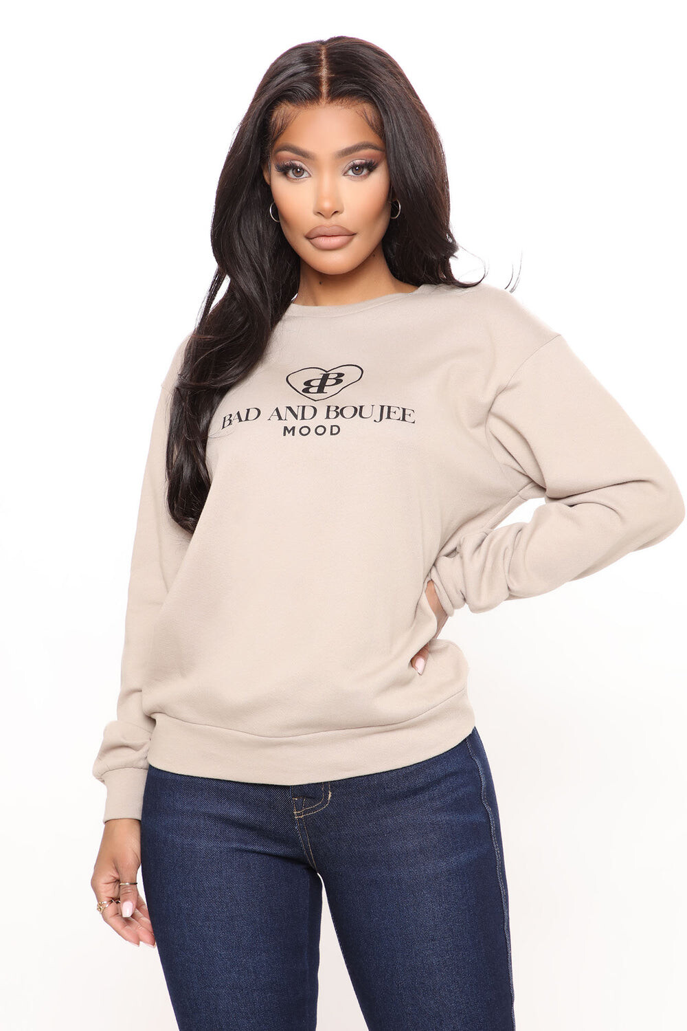 

Толстовка Fashion Nova RT67164, серо-коричневый