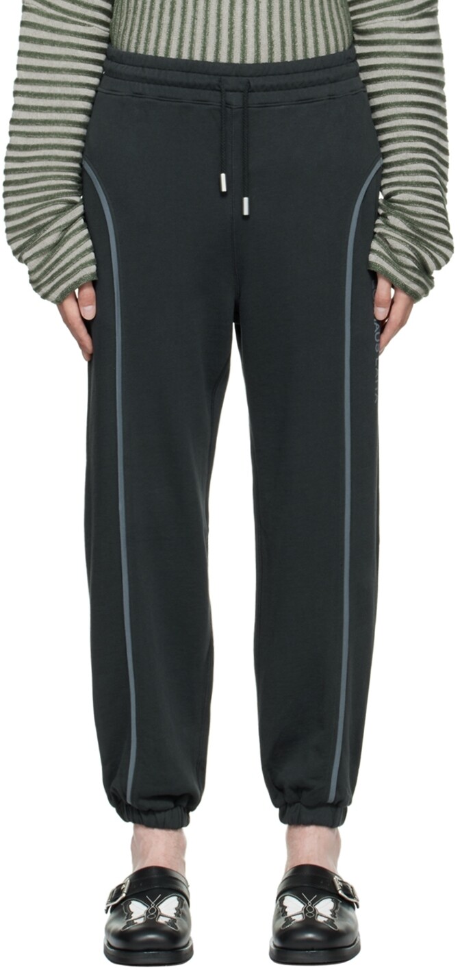

Серые брюки для отдыха со вставками Eckhaus Latta, Серый