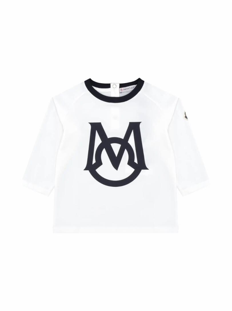 

Хлопковый лонгслив с логотипом Moncler