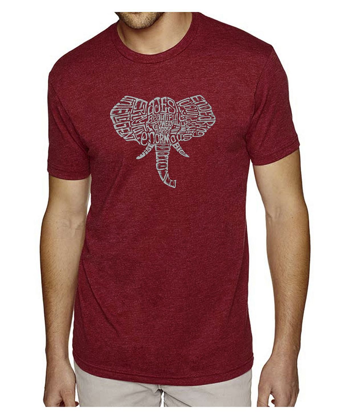 Мужская футболка premium blend word art - бивни слона LA Pop Art цена и фото