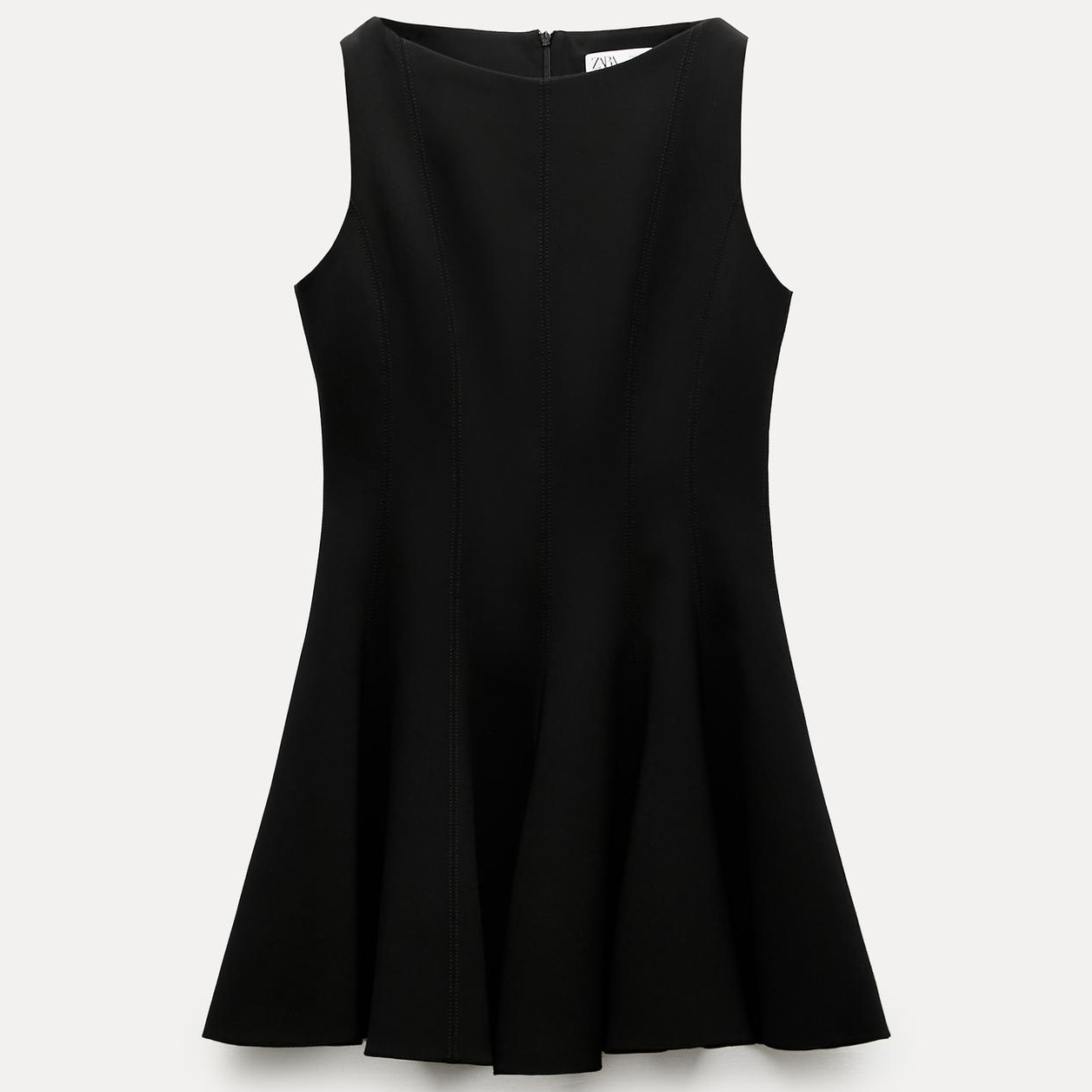 Платье Zara ZW Collection Skater, черный