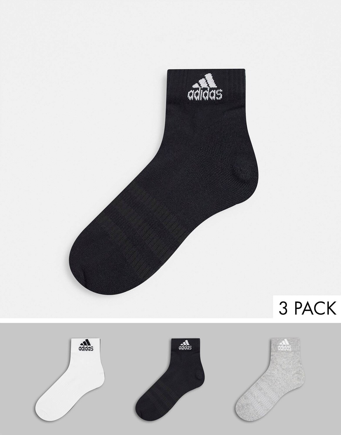 

Набор из трех пар носков до щиколотки adidas Training