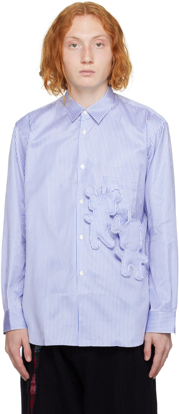 

Синяя рубашка с существами Comme des Garçons Shirt