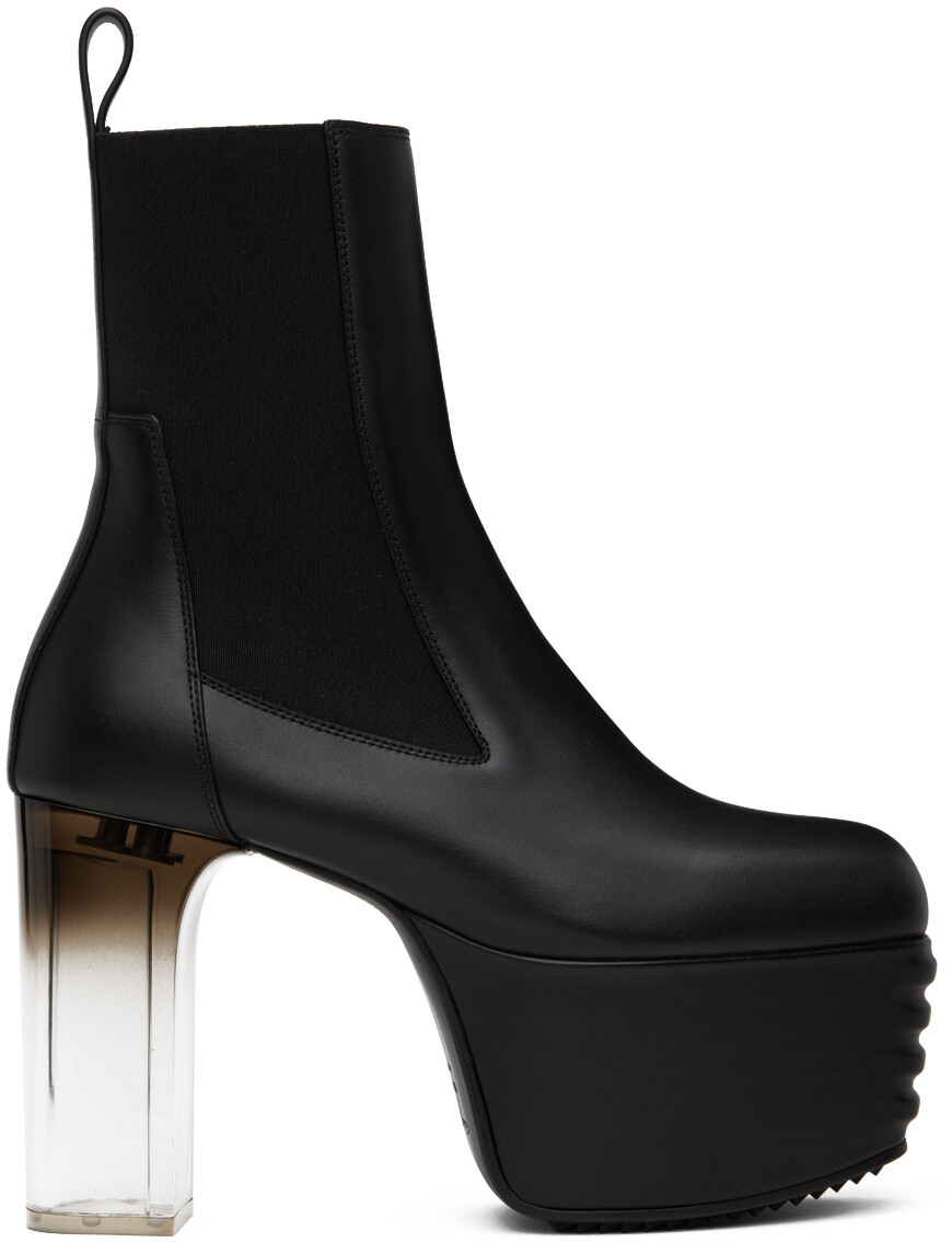 

Черные минималистичные гриль-ботинки Rick Owens, Черный
