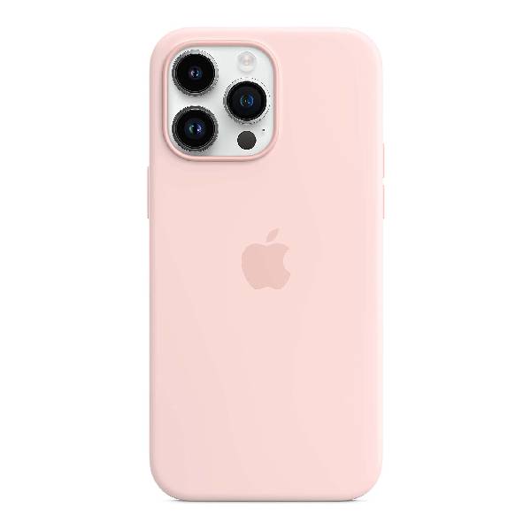 Чехол силиконовый Apple iPhone 14 Pro Max с MagSafe, chalk pink силиконовый чехол заснеженные ветви на закате на apple iphone 14 pro max эпл айфон 14 про макс