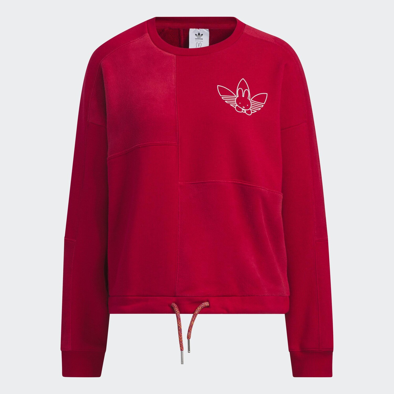 

Свитшот Adidas Originals CNY Miffy, малиново-красный