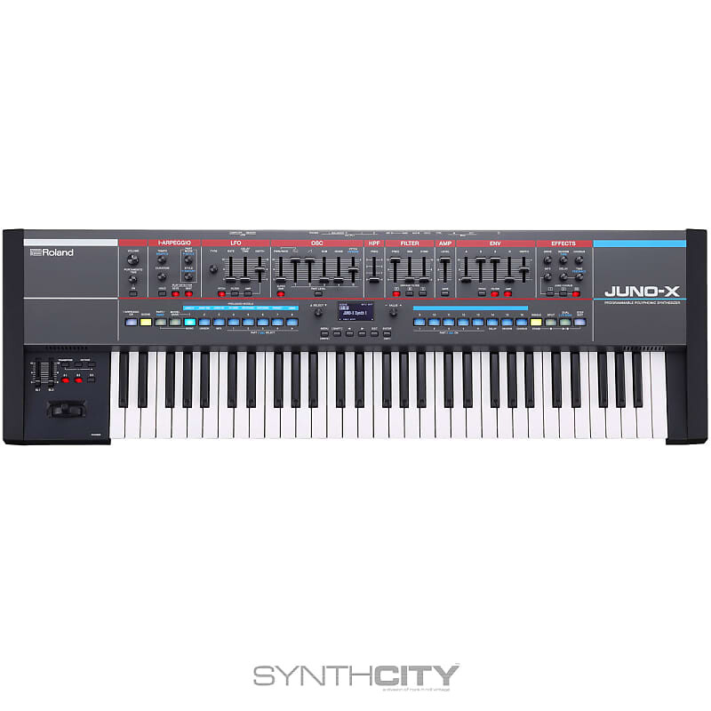 

61-клавишный программируемый полифонический синтезатор Roland Juno-X Juno-X 61-key Programmable Polyphonic Synthesizer