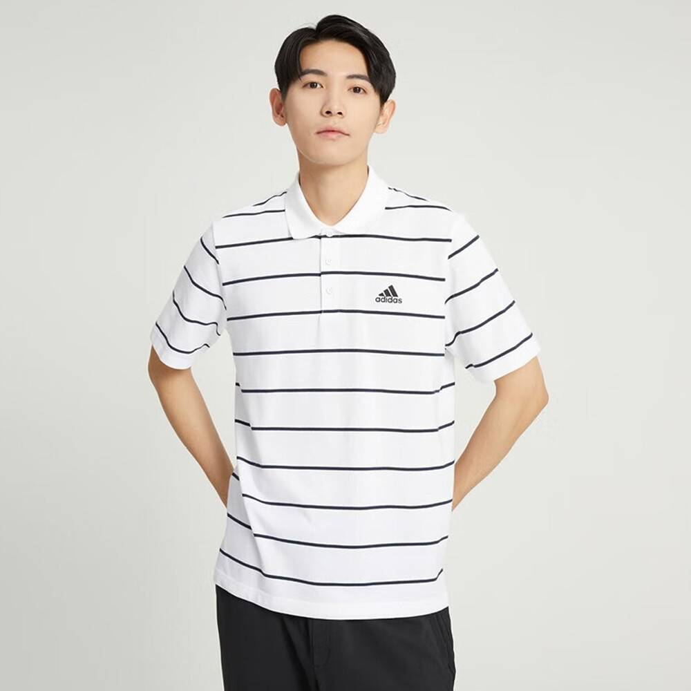 

Поло Adidas Stripe, белый