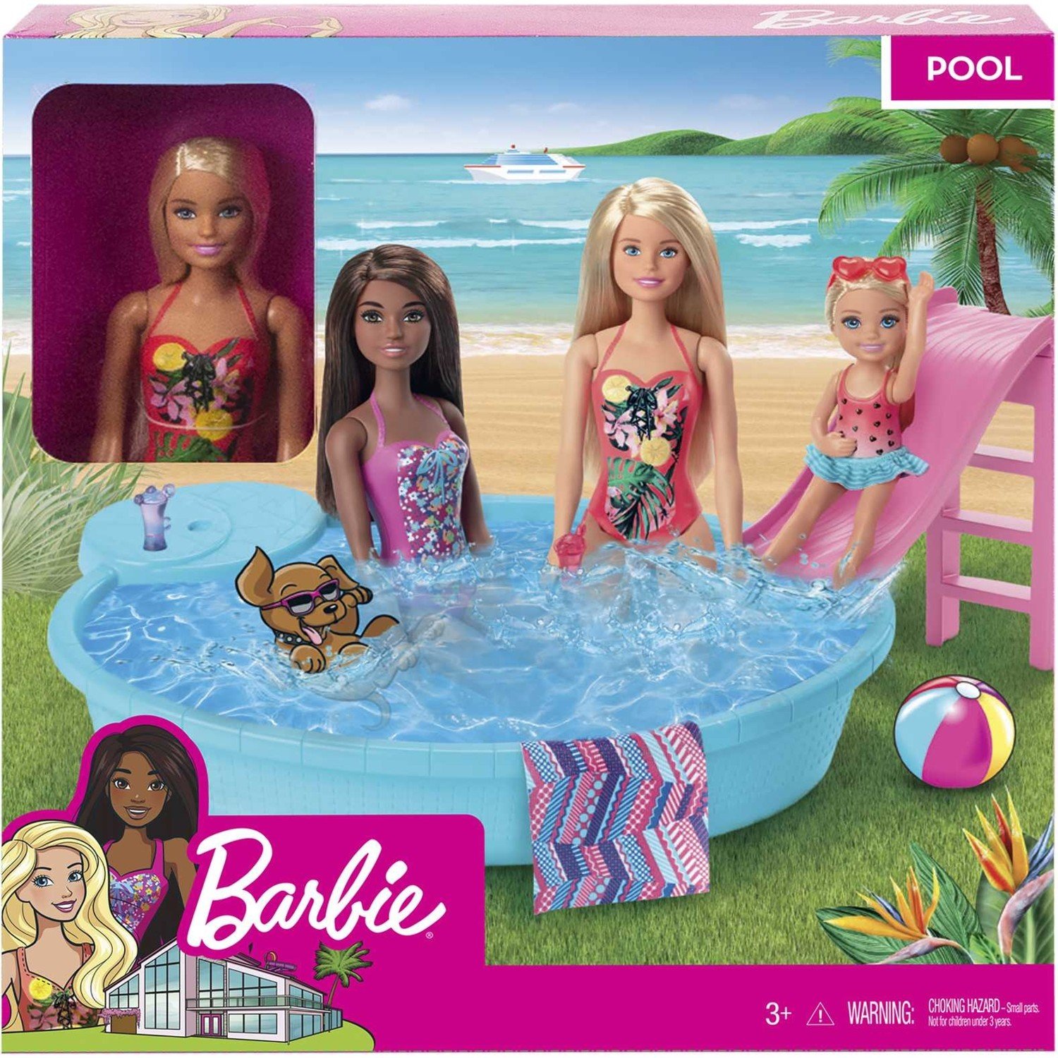 Игровой набор Barbie бассейн GHL91