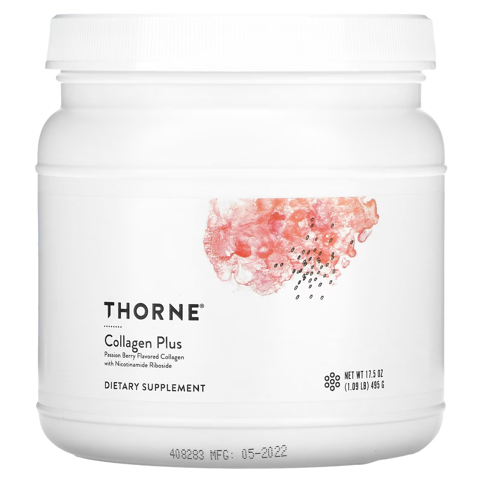 Thorne Research, Collagen Plus, маракуйя, 495 г (17,5 унции) collagen plus добавка с коллагеном маракуйя thorne research 495 г