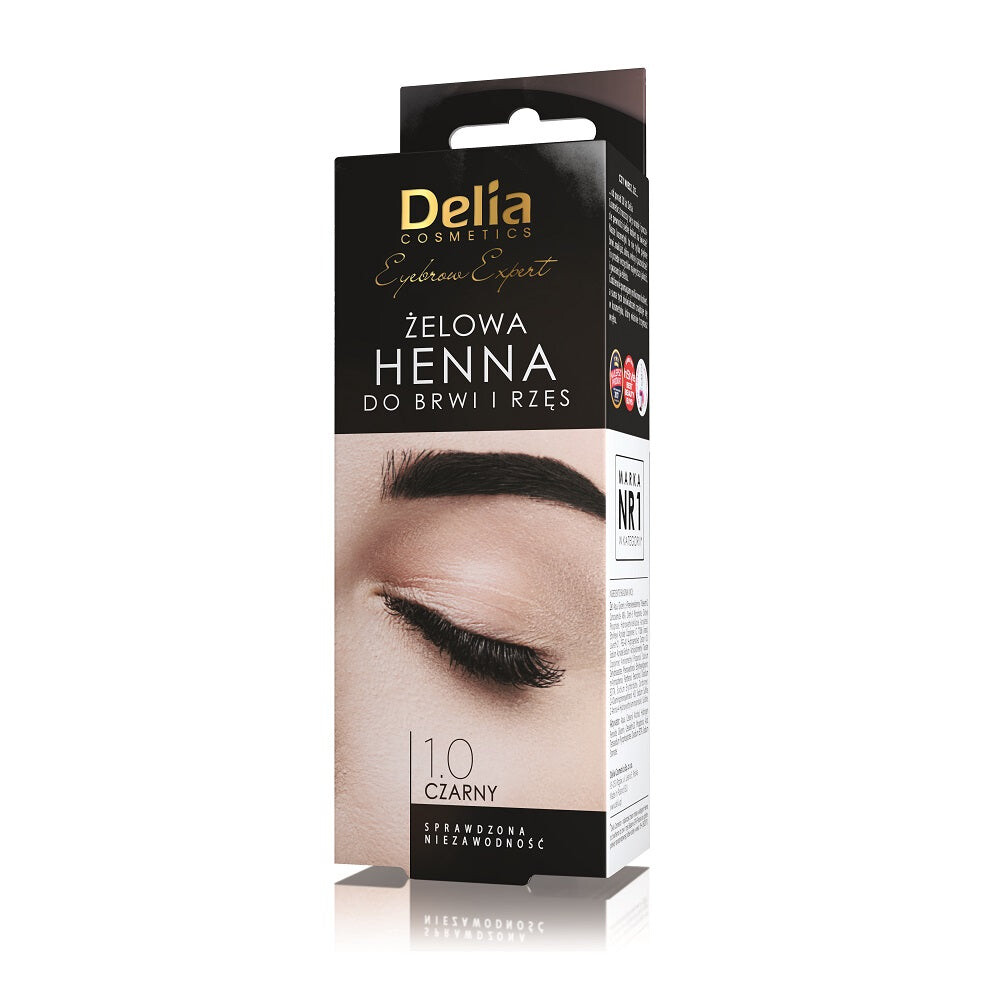 

Delia Eyebrow Expert гелевая хна для бровей и ресниц 1.0 Черный 15мл